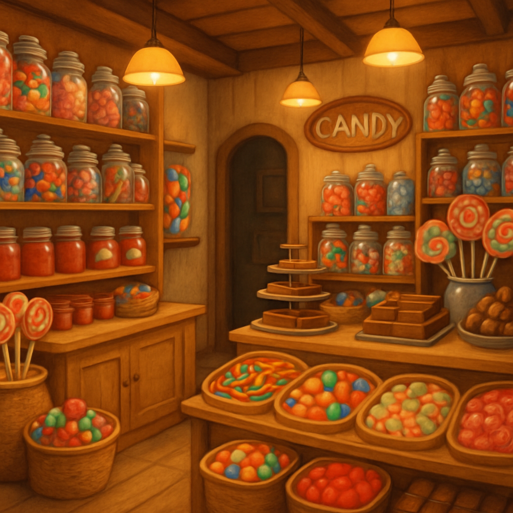 Candy shop interior